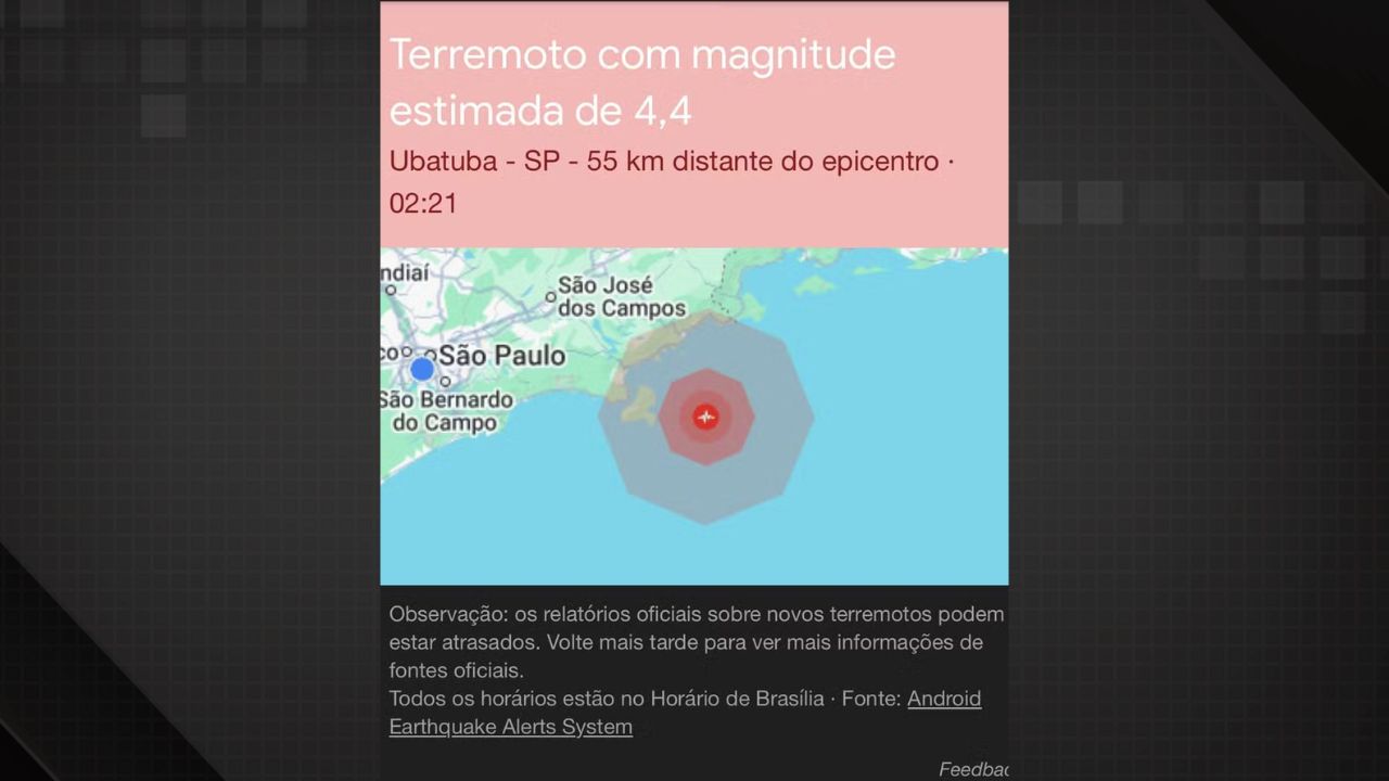 Terremoto perto de mim: alerta falso faz Google desativar sistema no Brasil